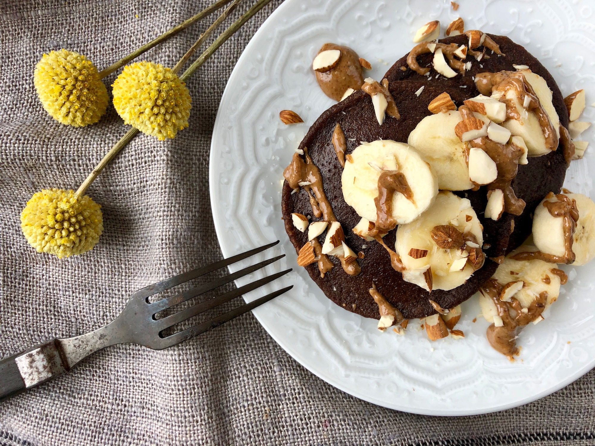 Äggfria chokladplättar på bananmjöl